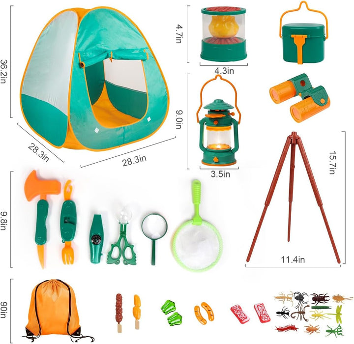 Meland Juego de Campamento para Niños con Tienda - Juguetes