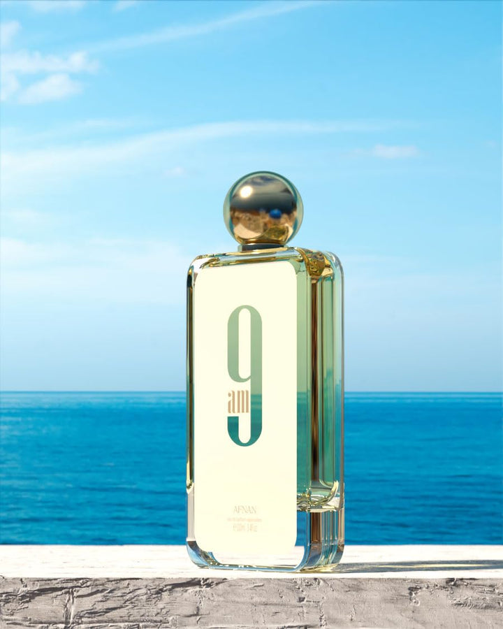 Afnan 9 AM Pour Femme Eau De Parfum, 3.4 onzas