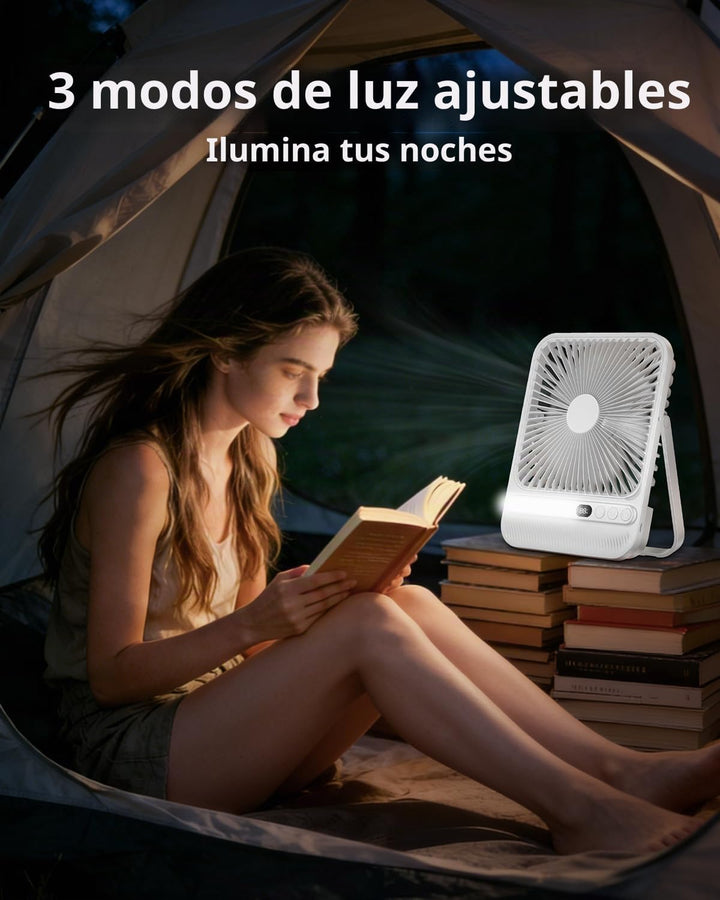 BIVBTP Ventilador de escritorio portátil de 7 pulgadas y 8000 mAh \...