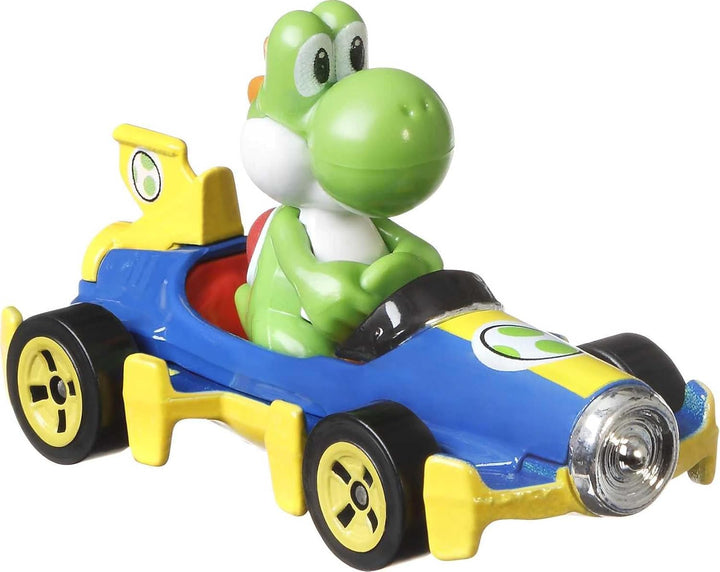 Hot Wheels Mario Kart - Paquete de 4 vehículos de los personajes fa...