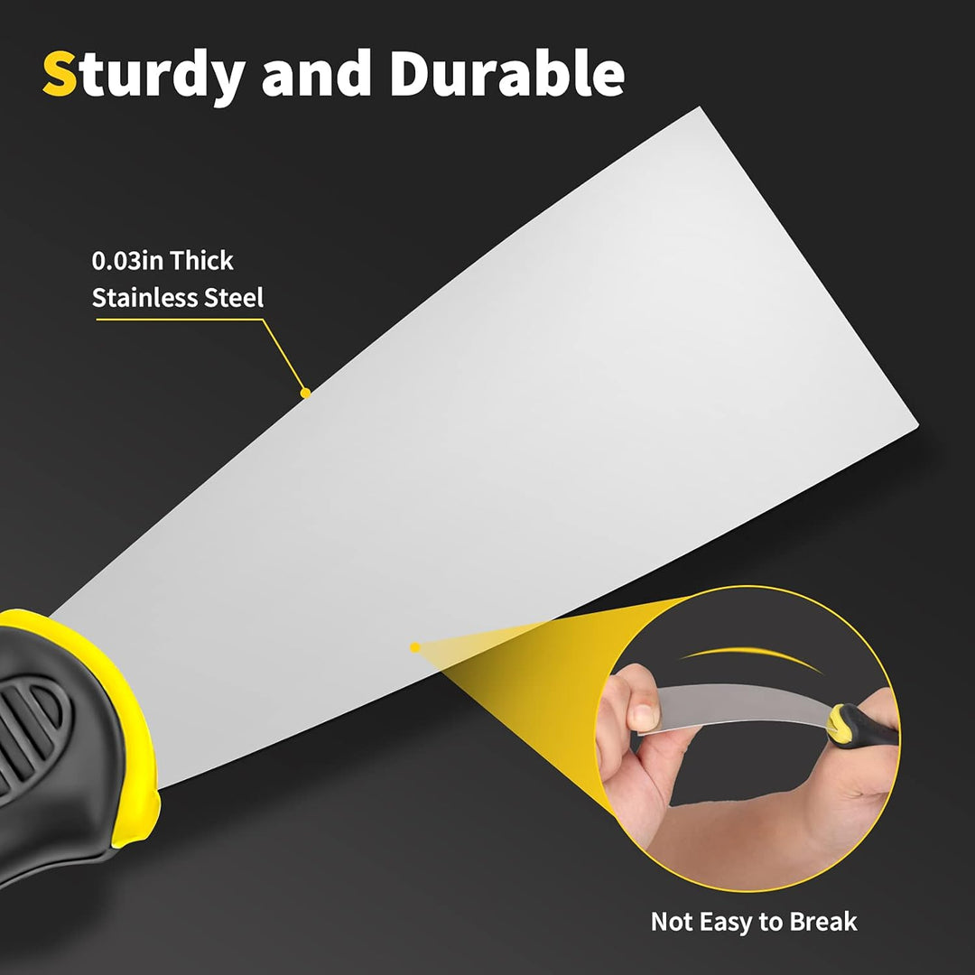 Juego de 4 cuchillos de masilla  raspador de pintura de