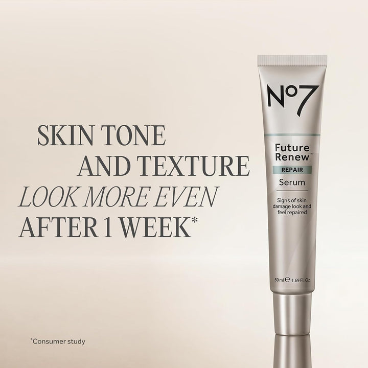 No7 Suero facial Future Renew Damage Reversal - Suero peptídico de...