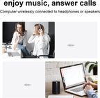 Adaptador USB Bluetooth 5.0, transmisor de música, para computadora/TV/proyector/auriculares/altavoces, Plug and Play, tamaño mini compacto, antiinterferencias