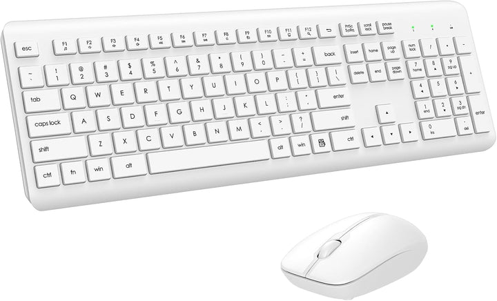 Combo de Teclado y Ratón Inalámbricos, Teclado y Ratón Ergonómicos...