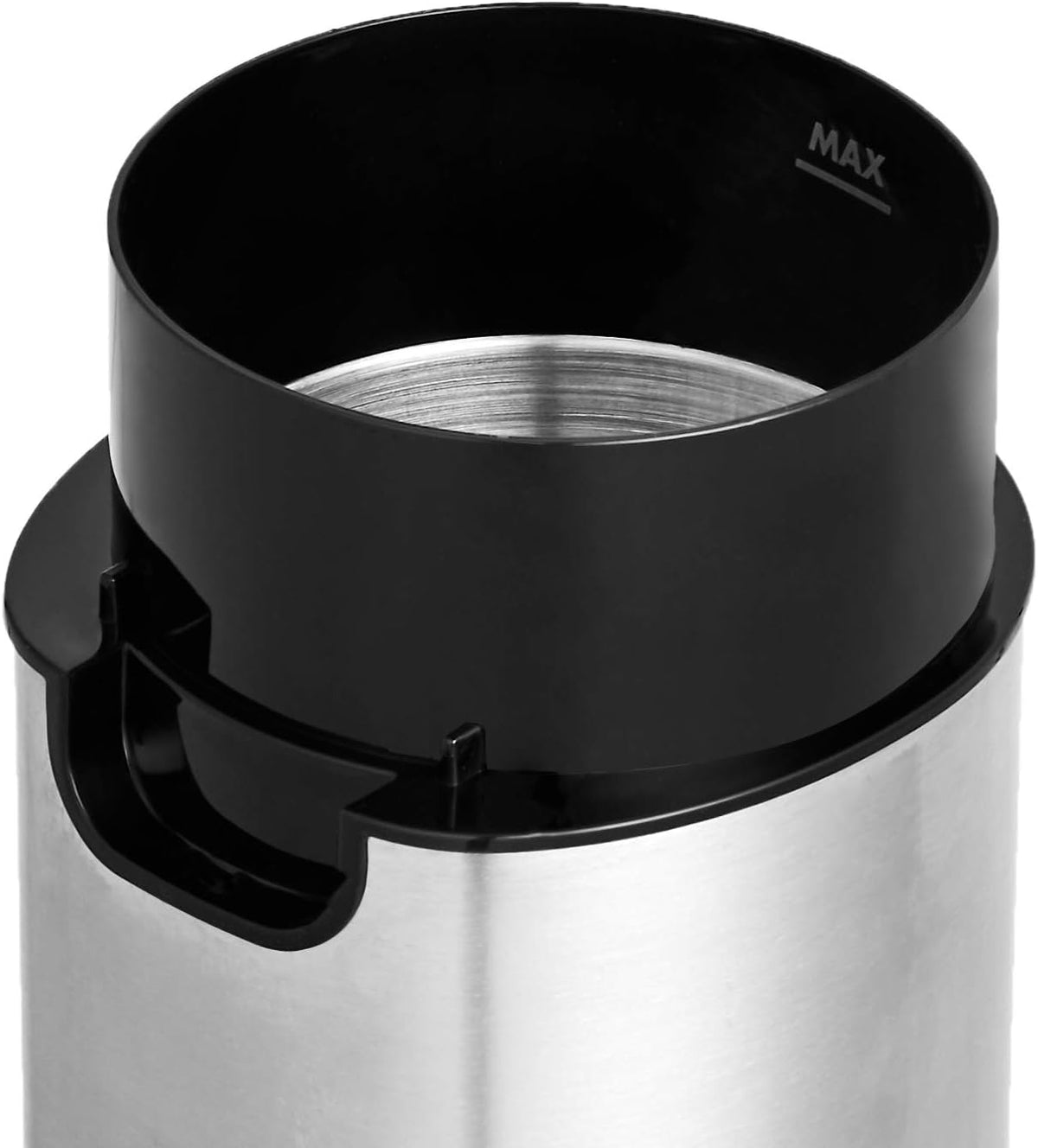 Amazon Basics Molinillo de café eléctrico rápido para uso doméstico, molinillo de granos de café y especias fácil de usar con cuchillas de acero inoxidable de alta resistencia