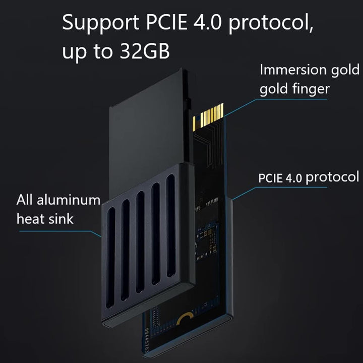 Tarjeta de expansión de almacenamiento Tianken de 1 TB NVMe SSD de...