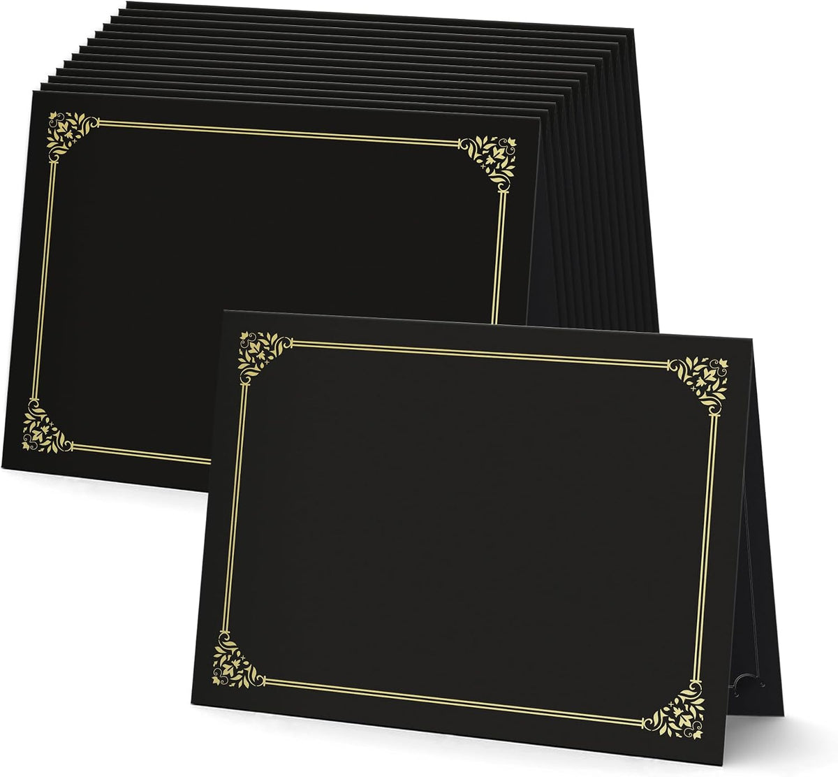 Soportes para certificados negros (paquete de 30), cubiertas de diploma