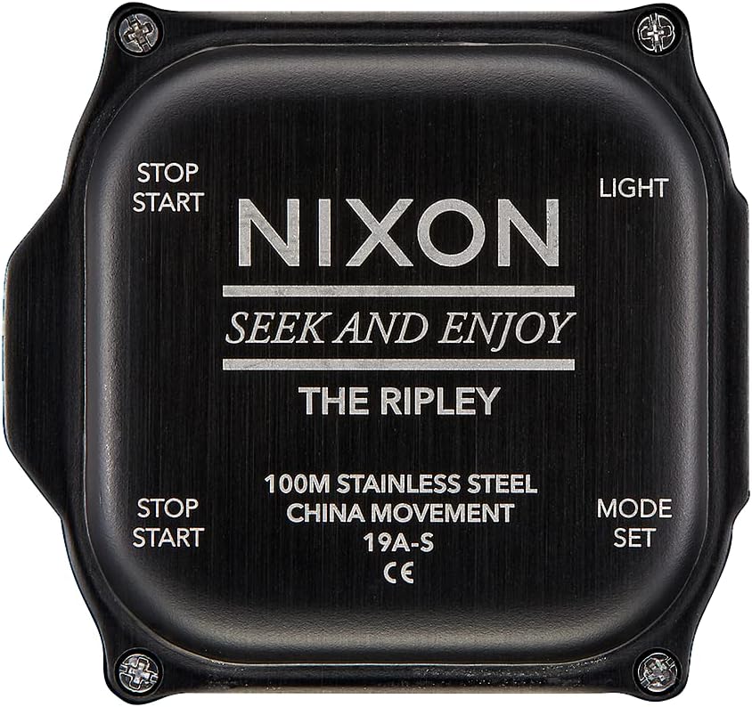 NIXON Ripley A1267 - Reloj analógico y digital para hombre - Reloj deportivo de expedición y aventura - Reloj de moda para hombre - Caja de reloj de 47mm, correa de PU de 23mm