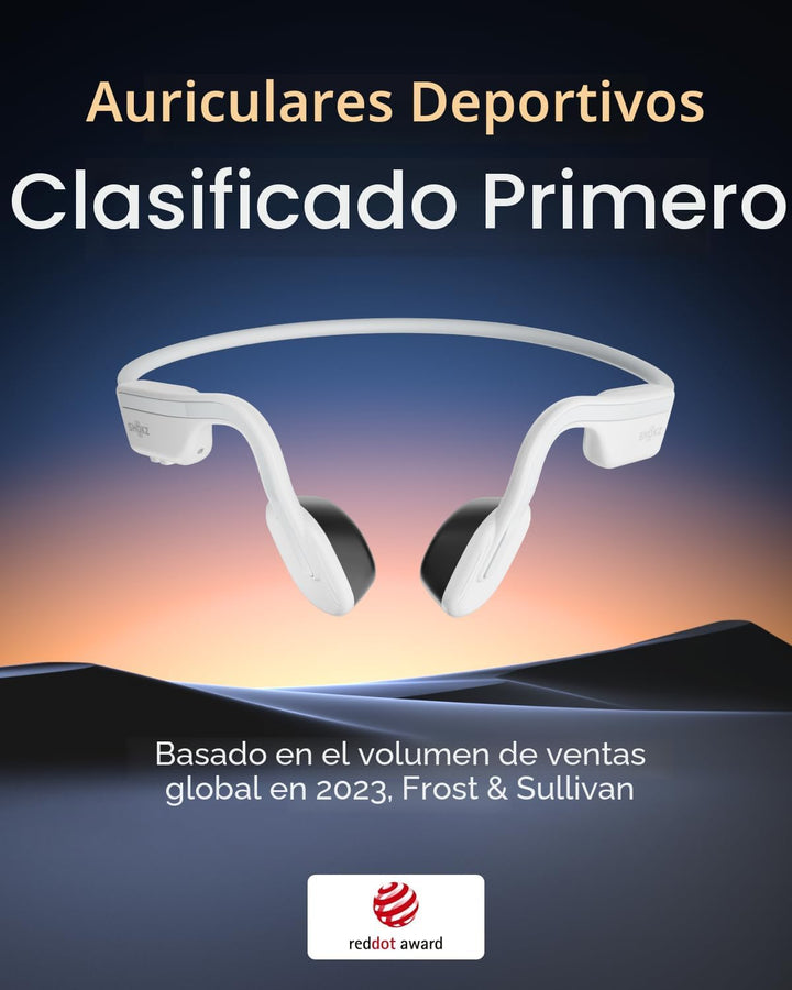 SHOKZ OpenMove - Auriculares deportivos Bluetooth de oreja abierta,...