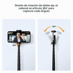 K&F CONCEPT Palo Selfie, Trípode para Teléfono con Apertura y Cierre Automático