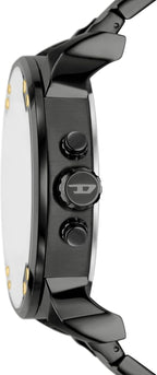 Diesel Mr. Daddy 2.0 - Reloj de hombre con cronógrafo de tamaño extra grande y correa de acero inoxidable, silicona o cuero