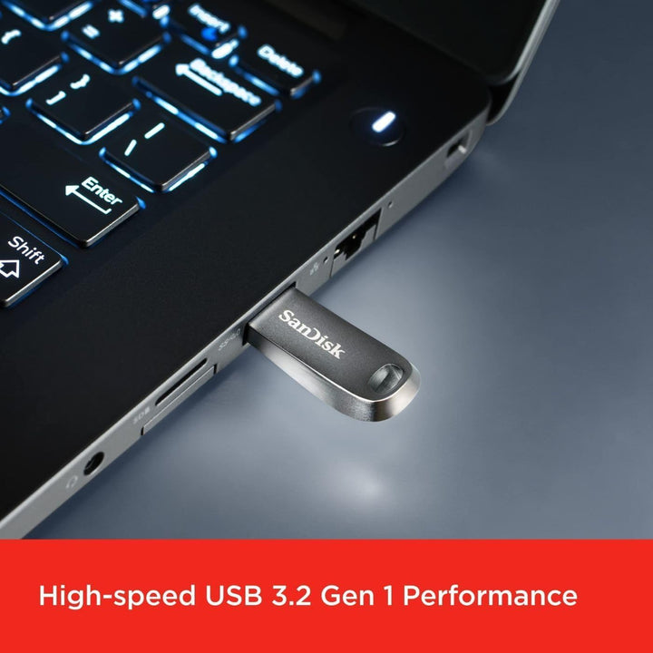SanDisk Unidad flash USB 3.2 Gen 1 Ultra Luxe de 256 GB - SDCZ74-25...