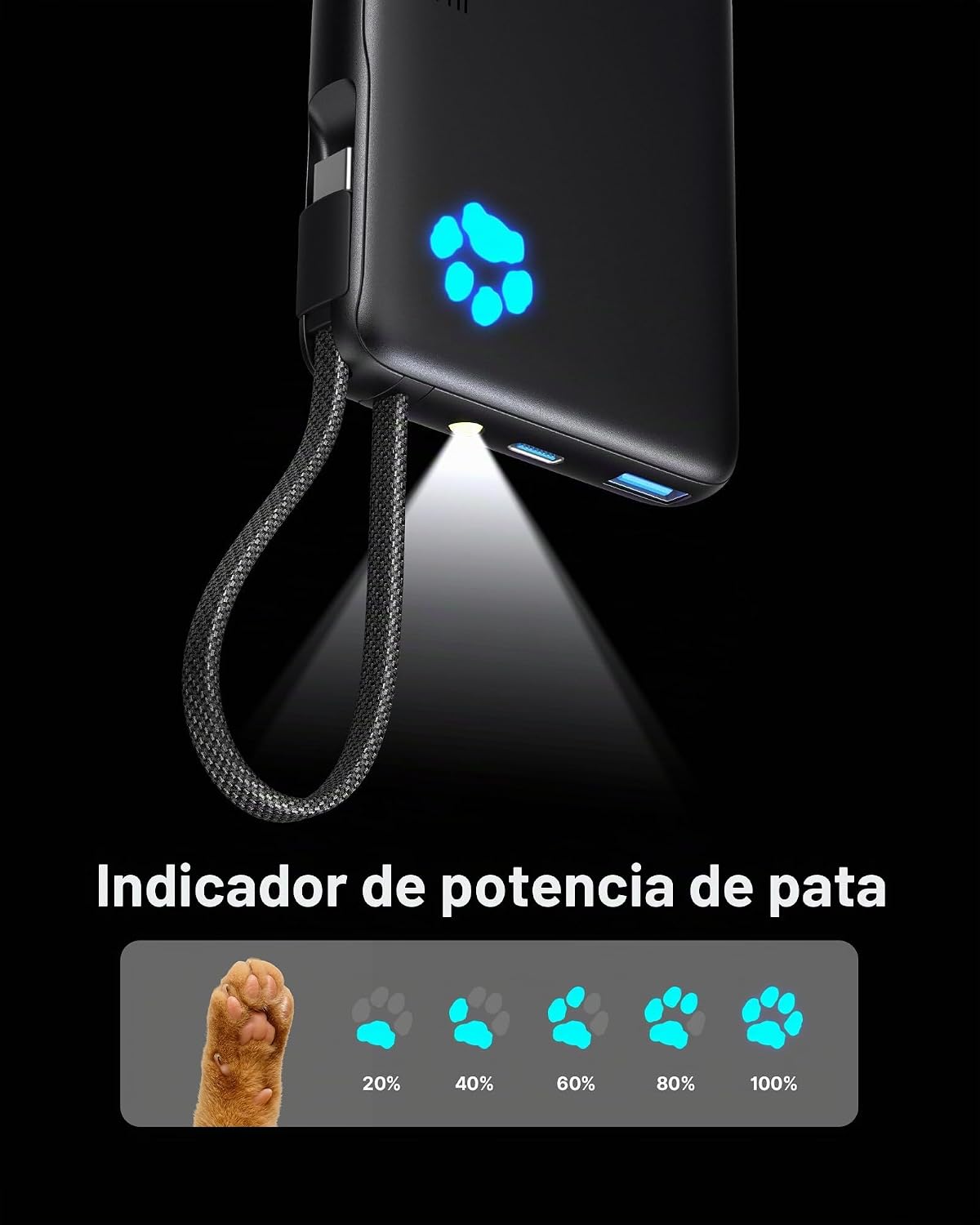 INIU Banco de energía de 45 W, cargador portátil de carga rápida co...
