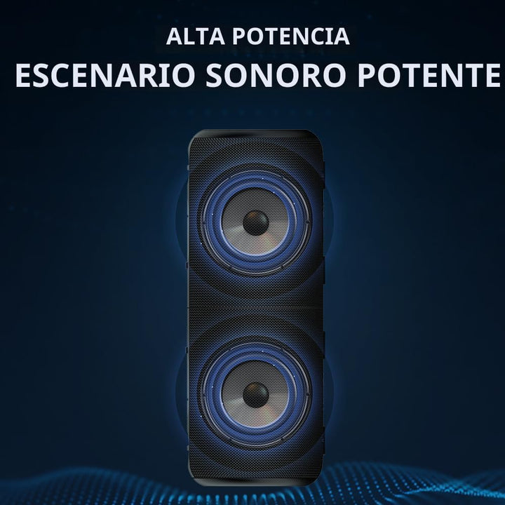CYBORIS 2 en 1 Altavoz Bluetooth Portátil Separable, Altavoz Inalám...