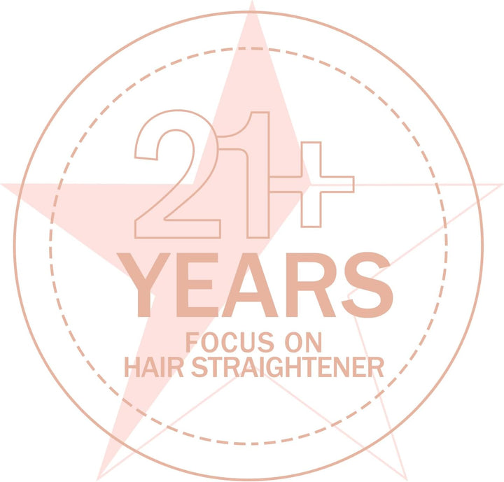 K&amp;K - Plancha plana para cabello lacio de 2.25 pulgadas, para t...