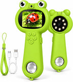 Microscopio para Niños de 2'' con Autoenfoque, 4K con Doble Lente, Microscópico de Mano para Niños