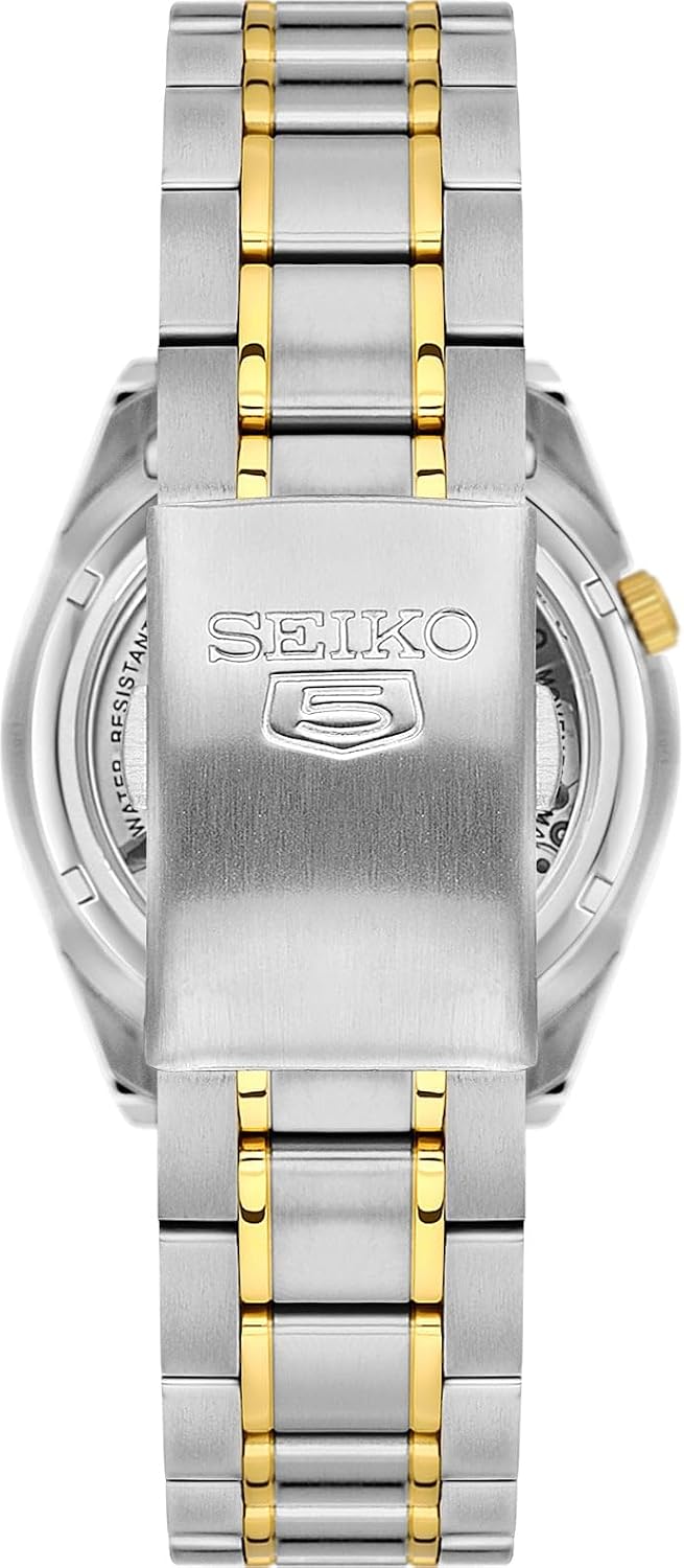 Seiko Reloj 5 Plata/Oro SNKL47K1, Plateado/Dorado, Reloj analógico, cuerda automática