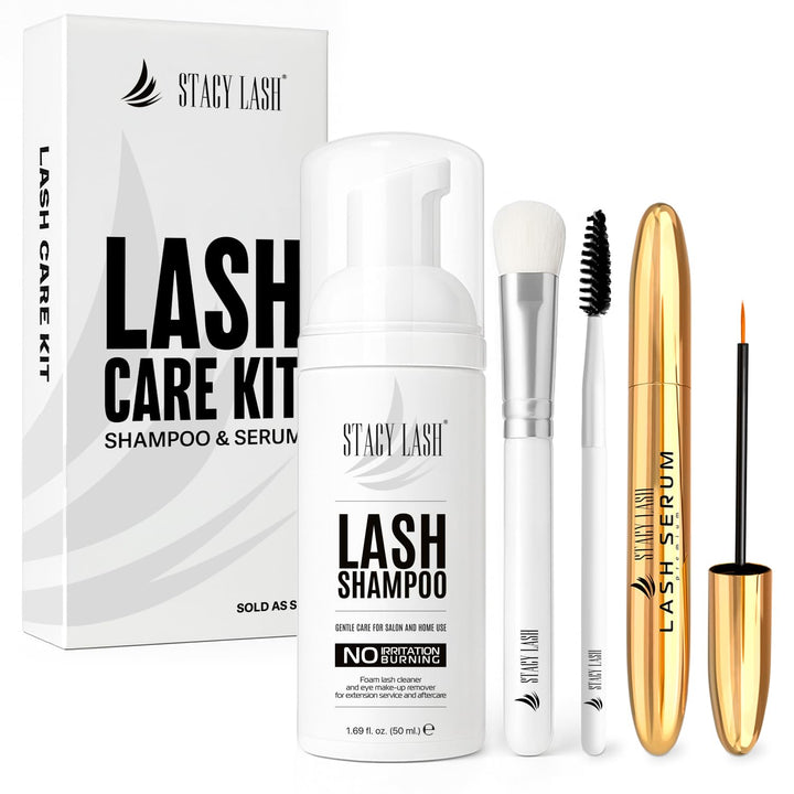 STACY LASH Kit de limpieza de champú de 1.7 fl oz de removedor de m...