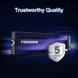 Fanxiang S880 NVMe SSD 1TB, PCIe 4.0 M.2 2280 SSD para juegos, 3D N...