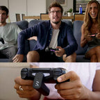 4 - Cargador inalámbrico para controlador PlayStation 4, batería portátil para DualShock 4, jugar mientras se carga, +12 horas de duración de la batería, accesorio PS4
