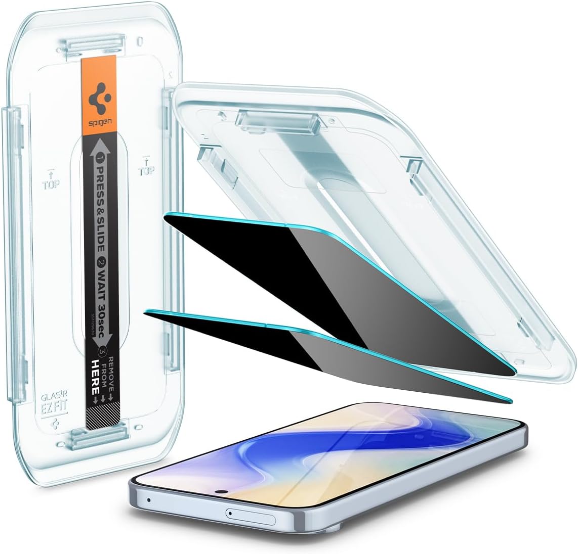 Spigen GlasTR EZ FIT Protector de Pantalla de Privacidad para Pixel 10 Pro XL/9 Pro XL