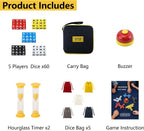 SIXPOINTS Juegos de dados de crucigramas de 60 piezas, juegos de ortografía