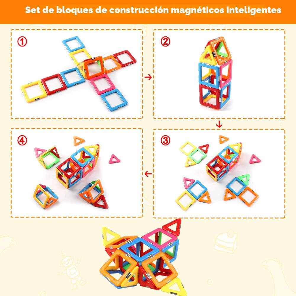 Coodoo Bloques magnéticos mejorados azulejos resistentes