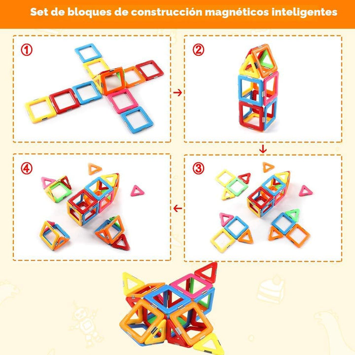Coodoo Bloques magnéticos mejorados azulejos resistentes