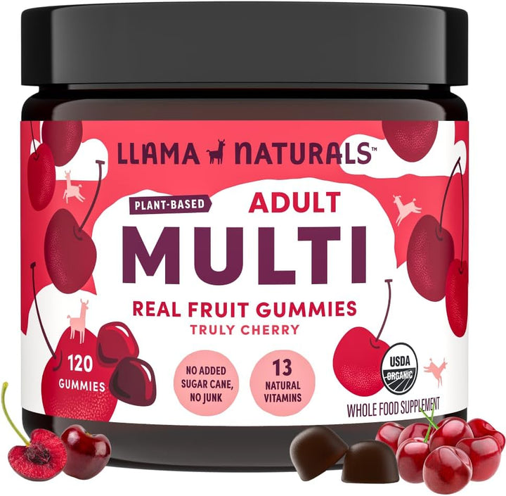 Llama Naturals Multivitamin para Mujeres y Hombres, Gomitas Veganas...