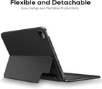 edaiser - Funda desmontable con teclado para iPad Air 11 y 5ª/4ª generación, Pro de 11 pulgadas
