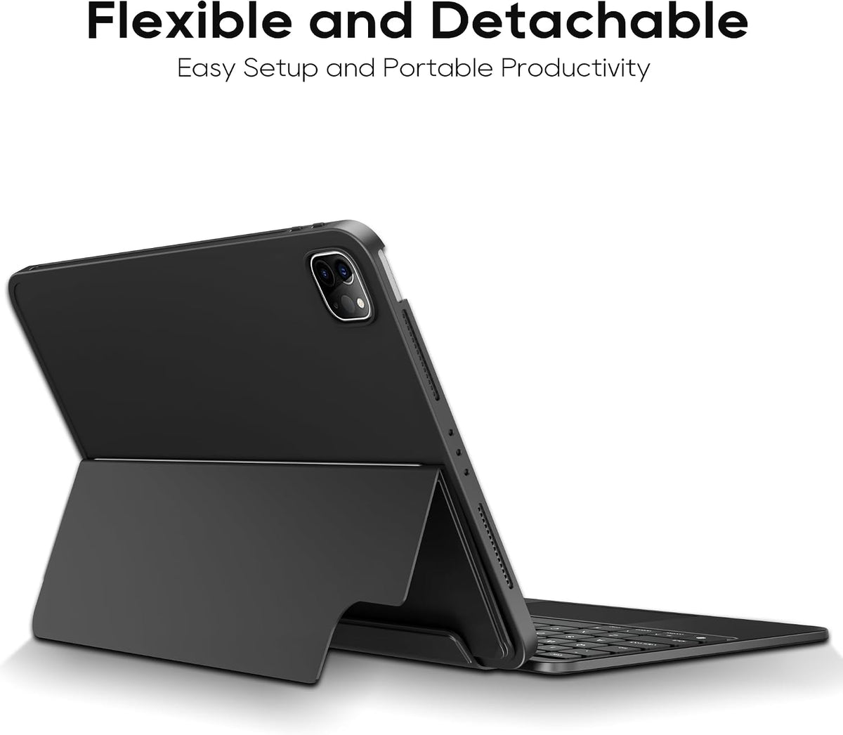 edaiser - Funda con teclado desmontable para iPad Air de 13 pulgadas y Pro de 12.9 pulgadas (6ª a 3ª)