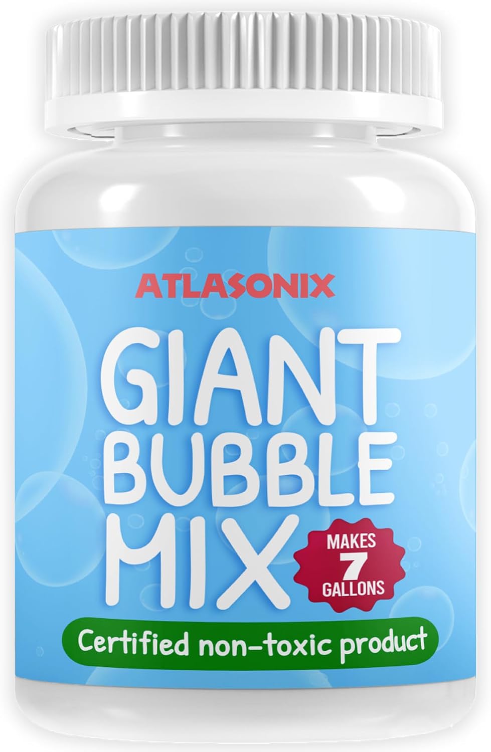 Ultimate Bubble Blast Kit - Juego de 11 varitas de burbujas gigantes y mezcla de polvo | Hace 7 galones de solución | Diversión de burbujas al aire libre para niños | Actividad de fiesta de verano |