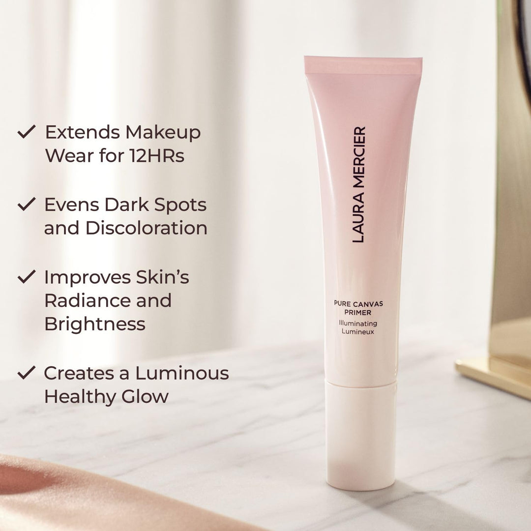 Laura Mercier Base de lona pura, mejora y extiende el desgaste del...