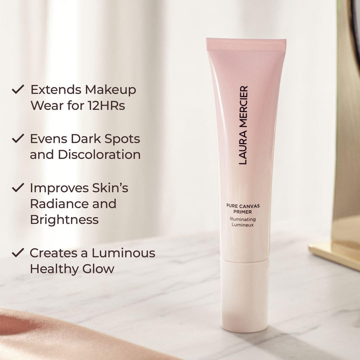 Laura Mercier Base de lona pura, mejora y extiende el desgaste del...