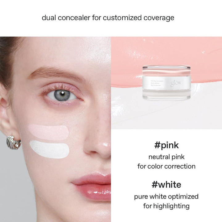 glow Corrector no seco #rosa #blanco, ojeras y imperfecciones debaj...