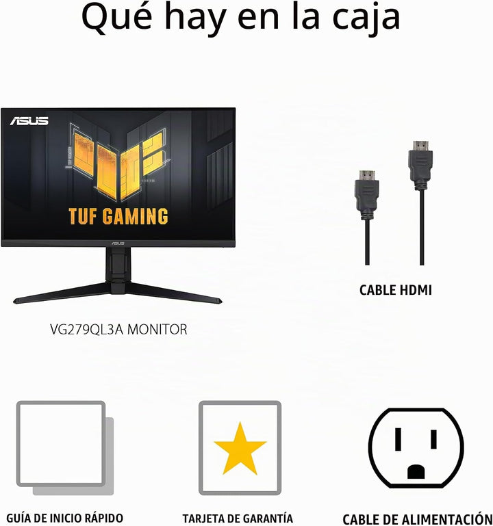 ASUS TUF Gaming Monitor 1080P de 27 pulgadas (VG279QL3A) - Full HD,...