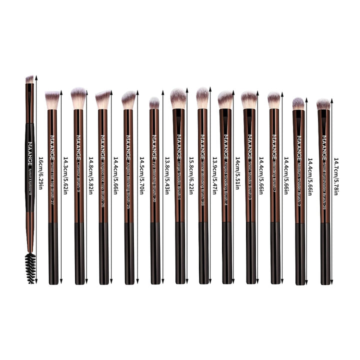 MAANGE 13 Brochas de Maquillaje con Bolsa, Juego de Brochas de Maqu...
