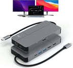 10 en 1 Estación de acoplamiento para MacBook: Doble monitor 2 HDMI 4K/60Hz para MacOS