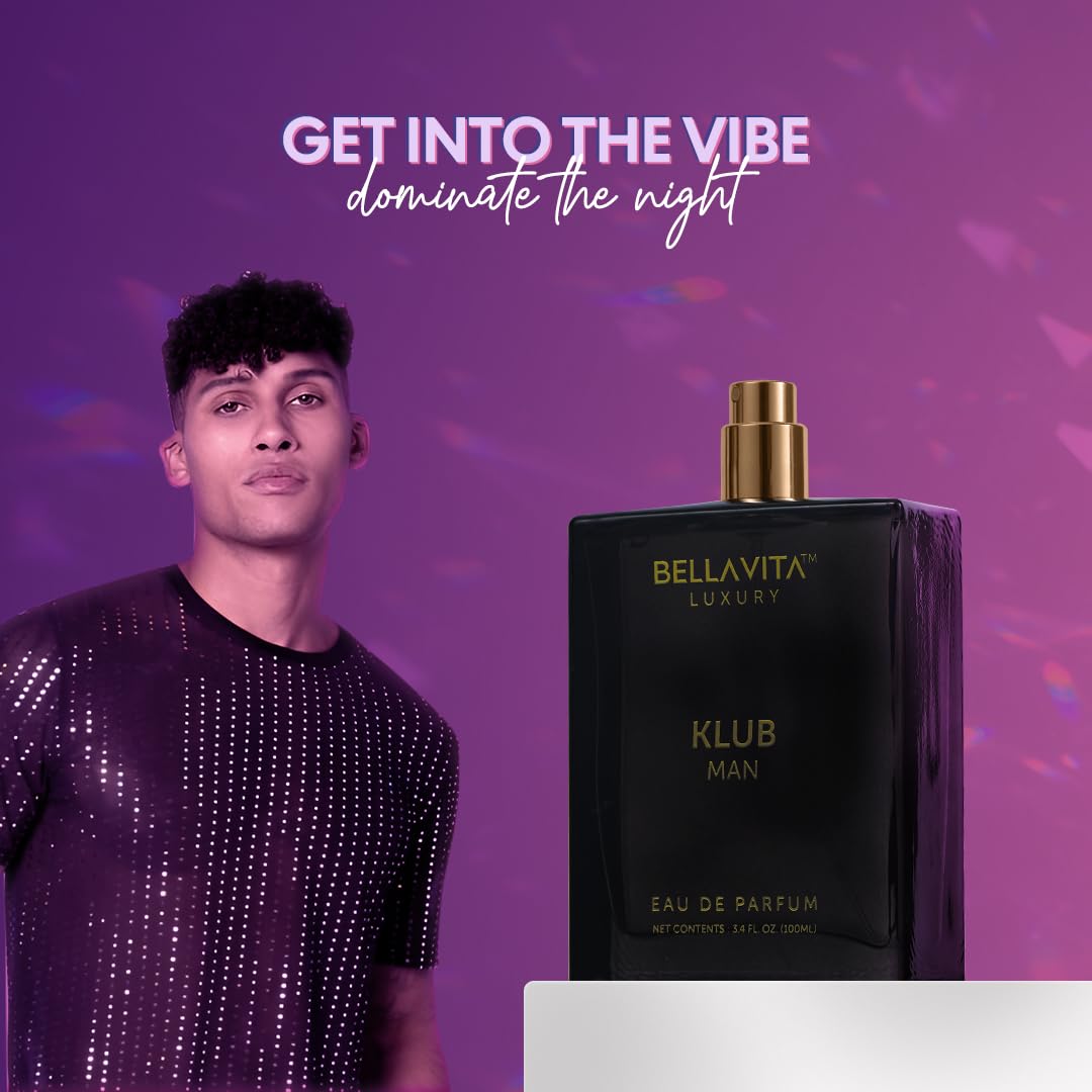 BellaVita Luxury KLUB Eau De Parfum para hombre (3.4 fl oz) | Perfu...