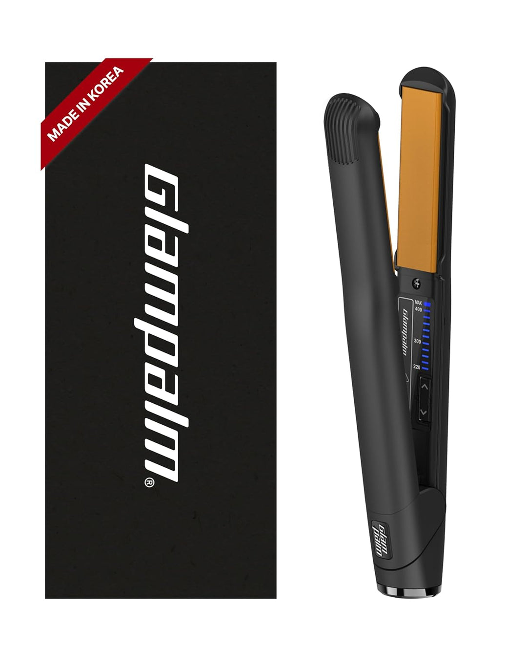 GLAMPALM Classic 1" | Plancha de cerámica infundida con Vita-C,...