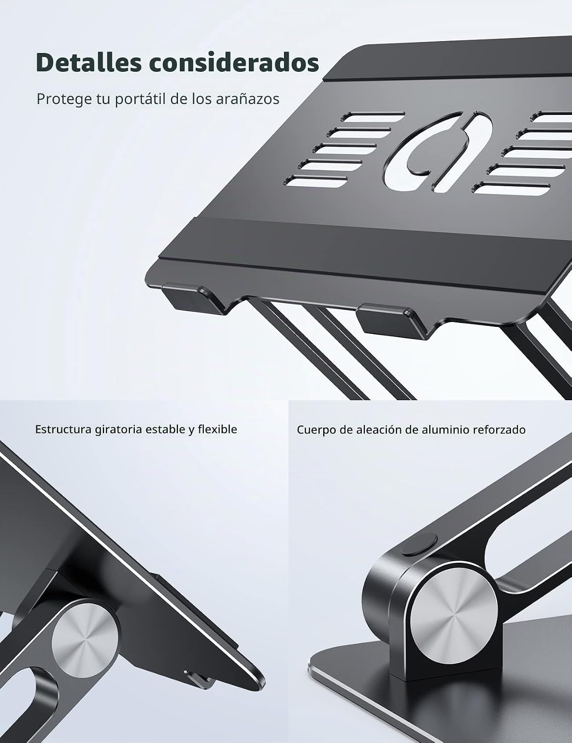 Lamicall Soporte Ajustable para Laptop, Elevador Portátil para Lapt...