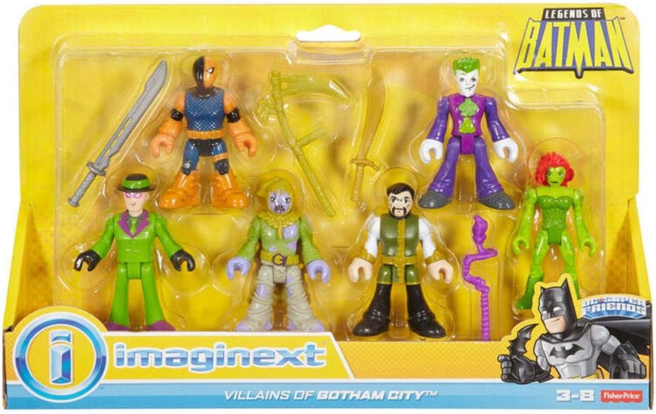 Fisher-Price Imaginext DC Super Friends Villanos de Ciudad Gótica - Figura de acción (6 unidades)