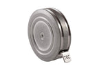 TEC Accessories Ti-Tape - Mini cinta métrica retráctil de titanio (acabado lavado a la piedra), imperial y métrica, cinta métrica pequeña reemplazable por el usuario de 3 pies, EDC, ligera, clip para