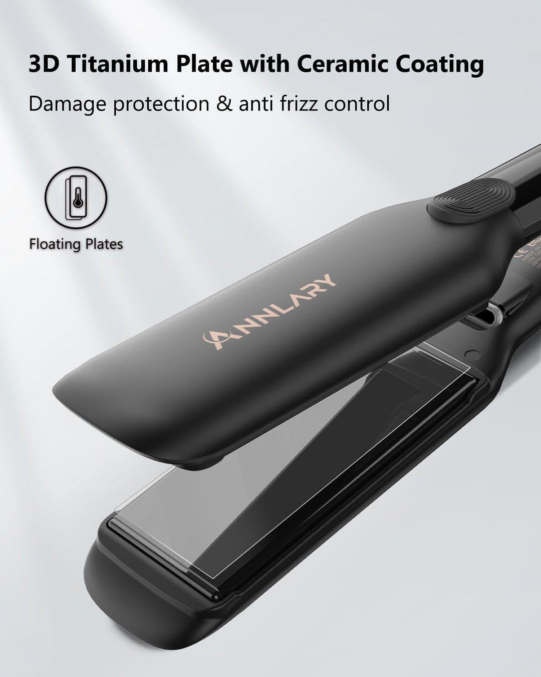 Annlary Plancha Alisadora para Cabello de 1.75 Pulgadas con Bolsa d...