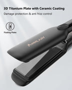 Annlary Plancha Alisadora para Cabello de 1.75 Pulgadas con Bolsa