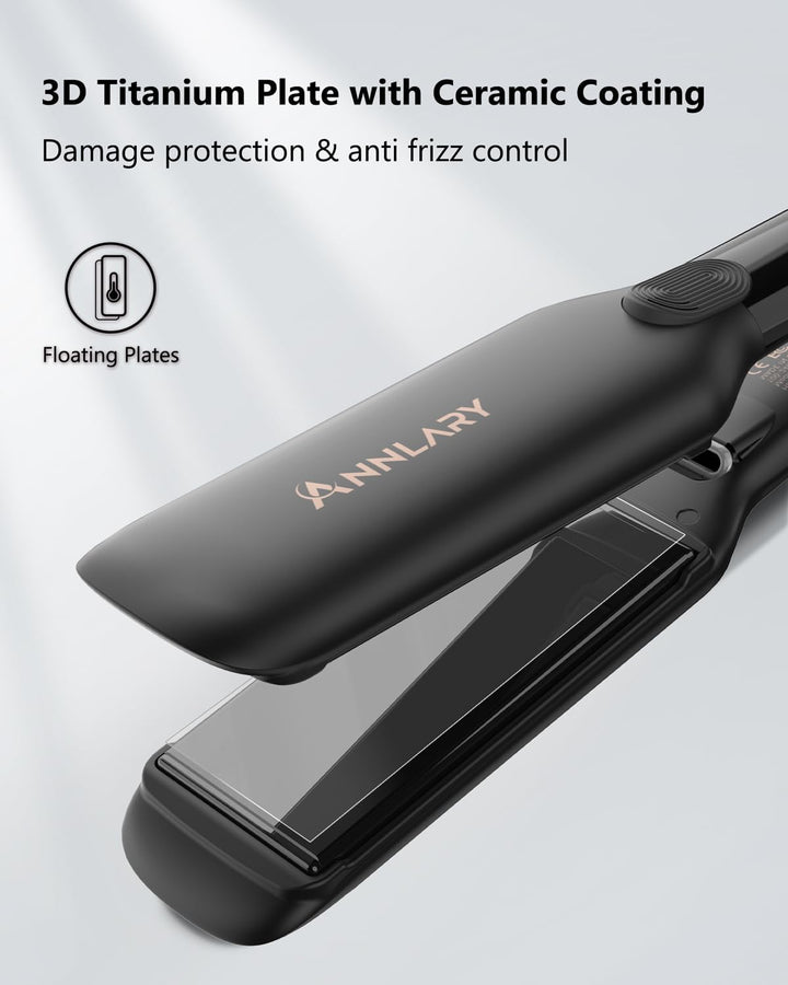 Annlary Plancha Alisadora para Cabello de 1.75 Pulgadas con Bolsa d...