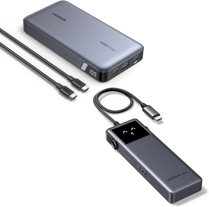 UGREEN Paquete de banco de energía con uno 6 en 1 USB-C Hub 10Gbps...