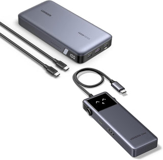 UGREEN Paquete de banco de energía con uno 6 en 1 USB-C Hub 10Gbps...