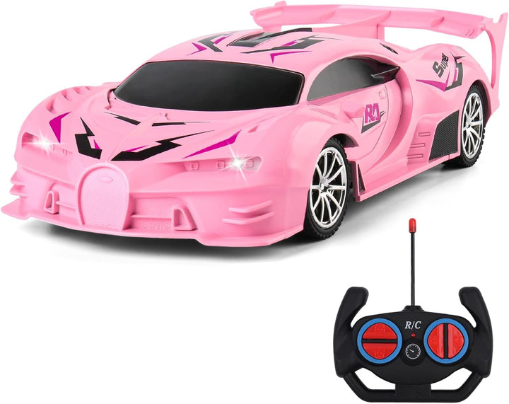 KULARIWORLD Coche de Control Remoto Rosa para Niñas, Coches RC de D...