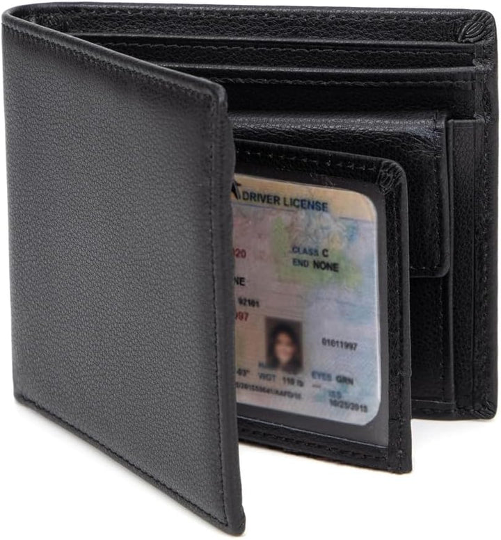 ITSCOSY Billetera para hombre con bloqueo RFID, suave, de piel auté...